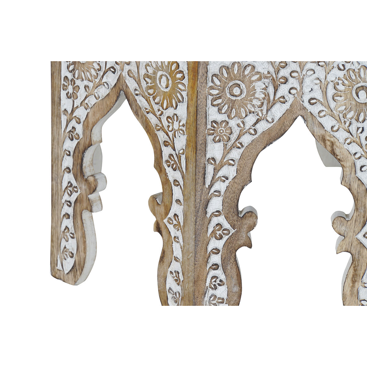 Екі үстел жиынтығы DKD Home Decor табиғи 75 x 75 x 45 см 70 x 70 x 46 см-3