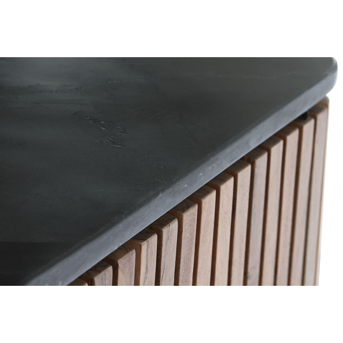 Appareil DKD Home Decor Marron Noir Marbre Naturel Bois d'acacia 85 x 45 x 130 cm-2