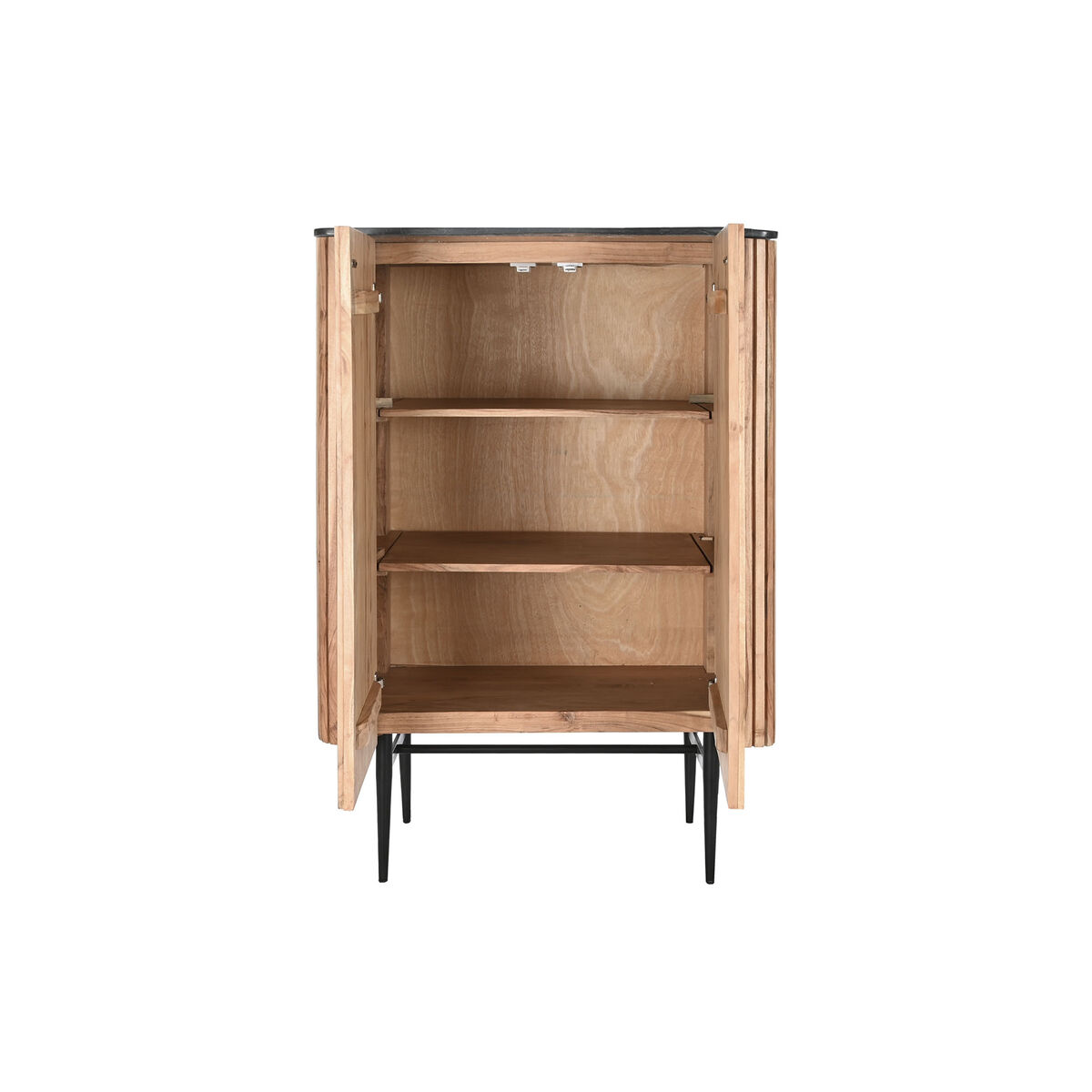 Appareil DKD Home Decor Marron Noir Marbre Naturel Bois d'acacia 85 x 45 x 130 cm-3