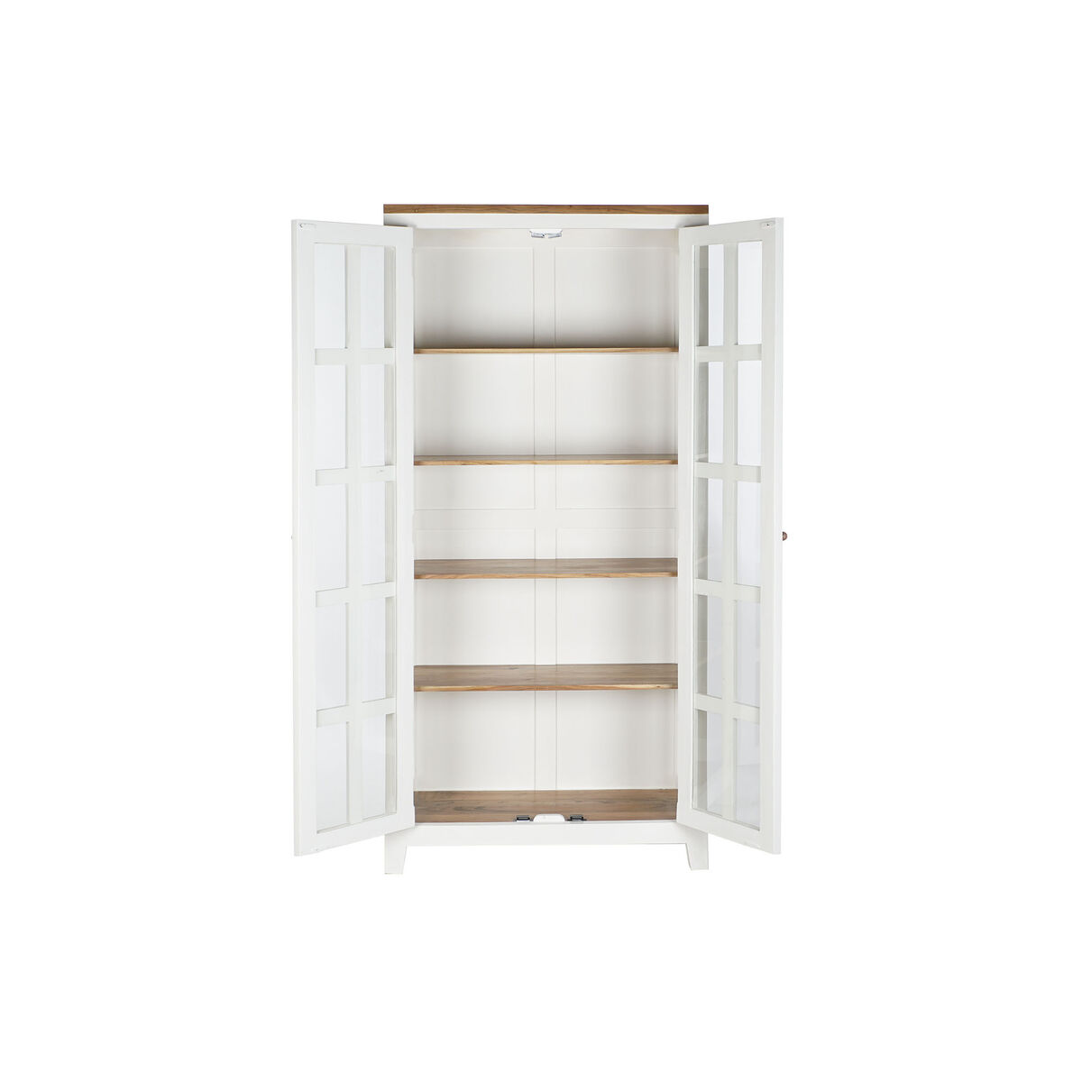 Дисплей-стенд DKD Home Decor Скляний деревина акації Деревина манго 90 x 40 x 190 cm-3