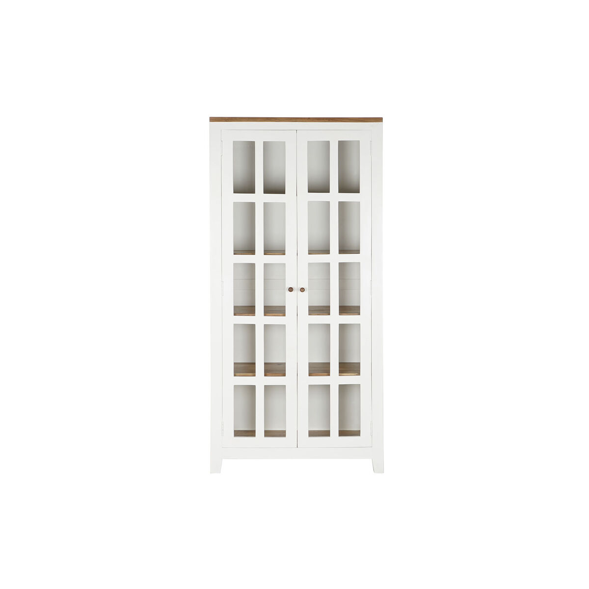 Дисплей-стенд DKD Home Decor Скляний деревина акації Деревина манго 90 x 40 x 190 cm-7