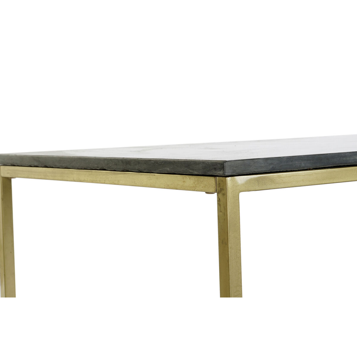 Coffee Table DKD Home Decor Black Gold Plated Marble Iron 100 x 61 x 43 cm-4