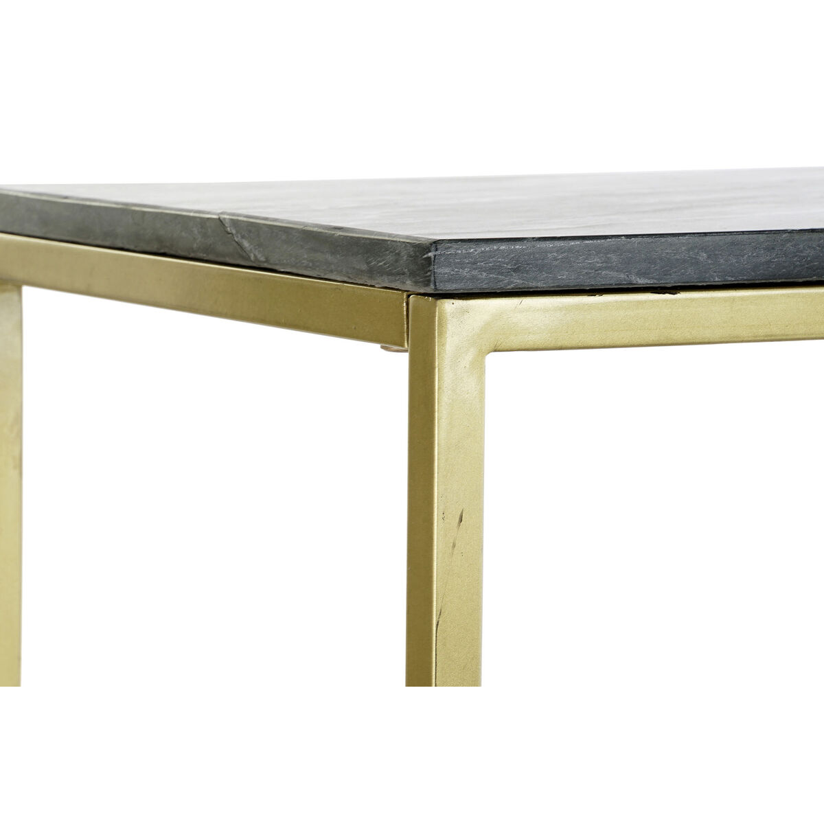 Тумба DKD Home Decor 100 x 40 x 77 cm Чёрный Позолоченный Мрамор Железо-3