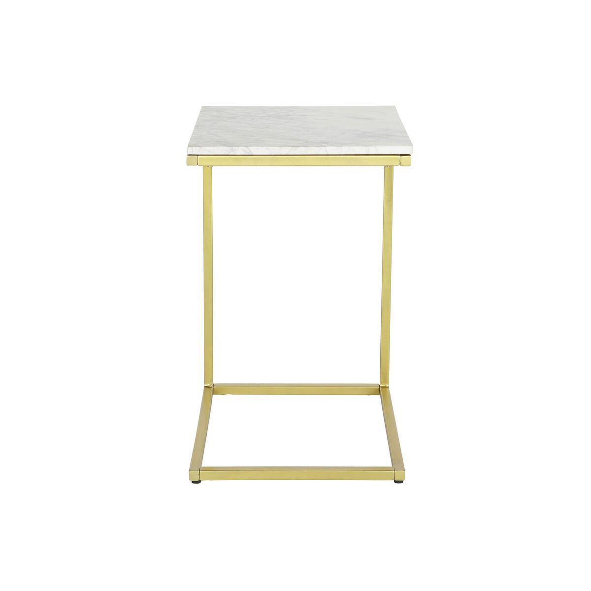 Mesa auxiliar DKD Home Decor 40 x 46 x 65 cm Ouro Branco Mármore Ferro-3