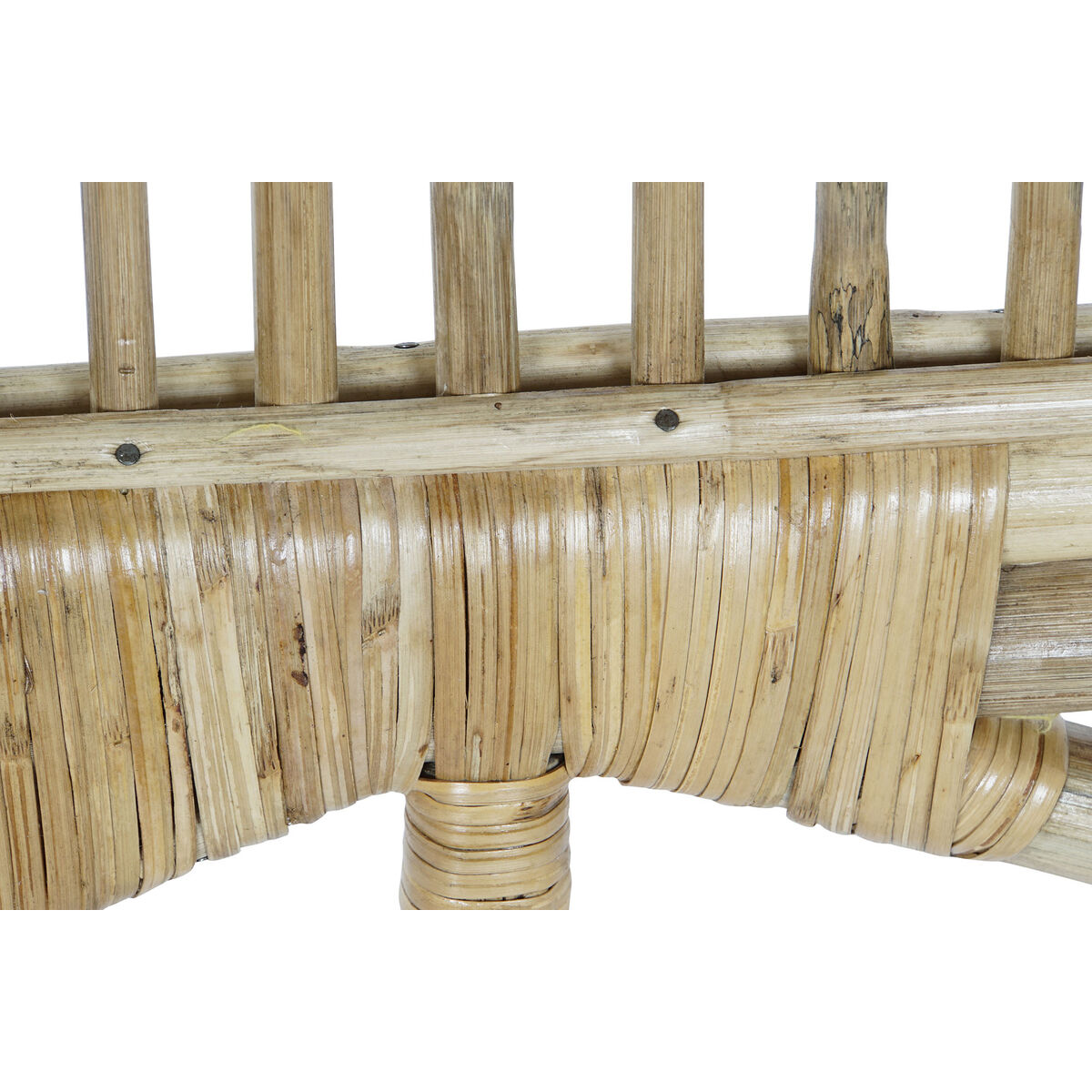 Cama de cabeça DKD Home Decor Castanho Natural 180 x 4 x 90 cm-3