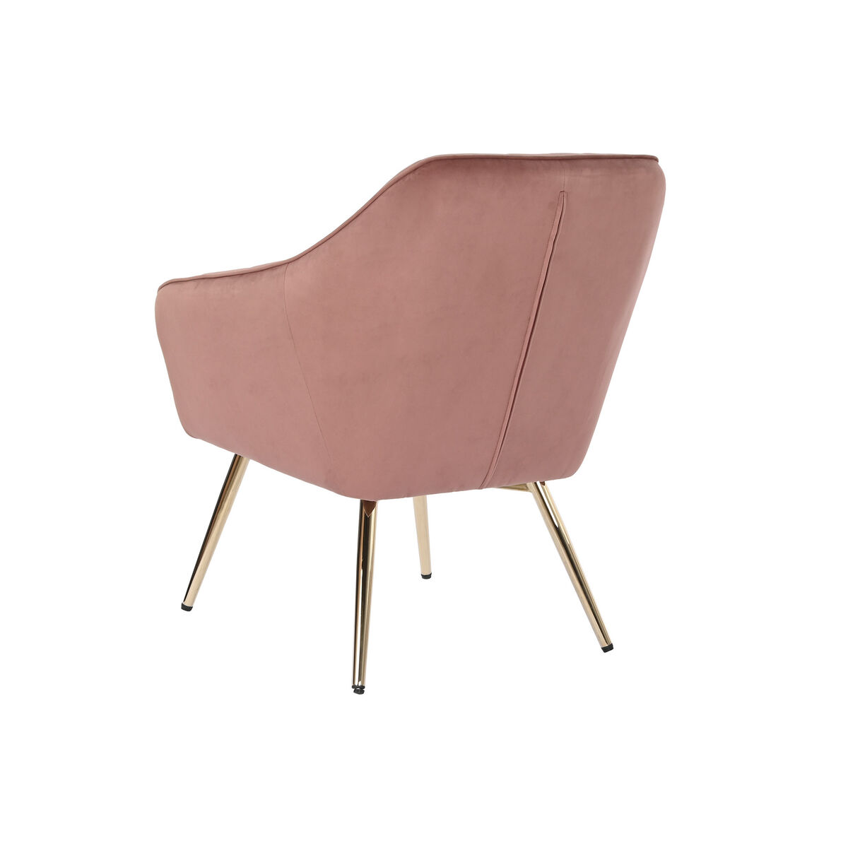 Сиденье DKD Home Decor Позолоченный терракот Велюр Металл 74 x 74 x 90 cm-6