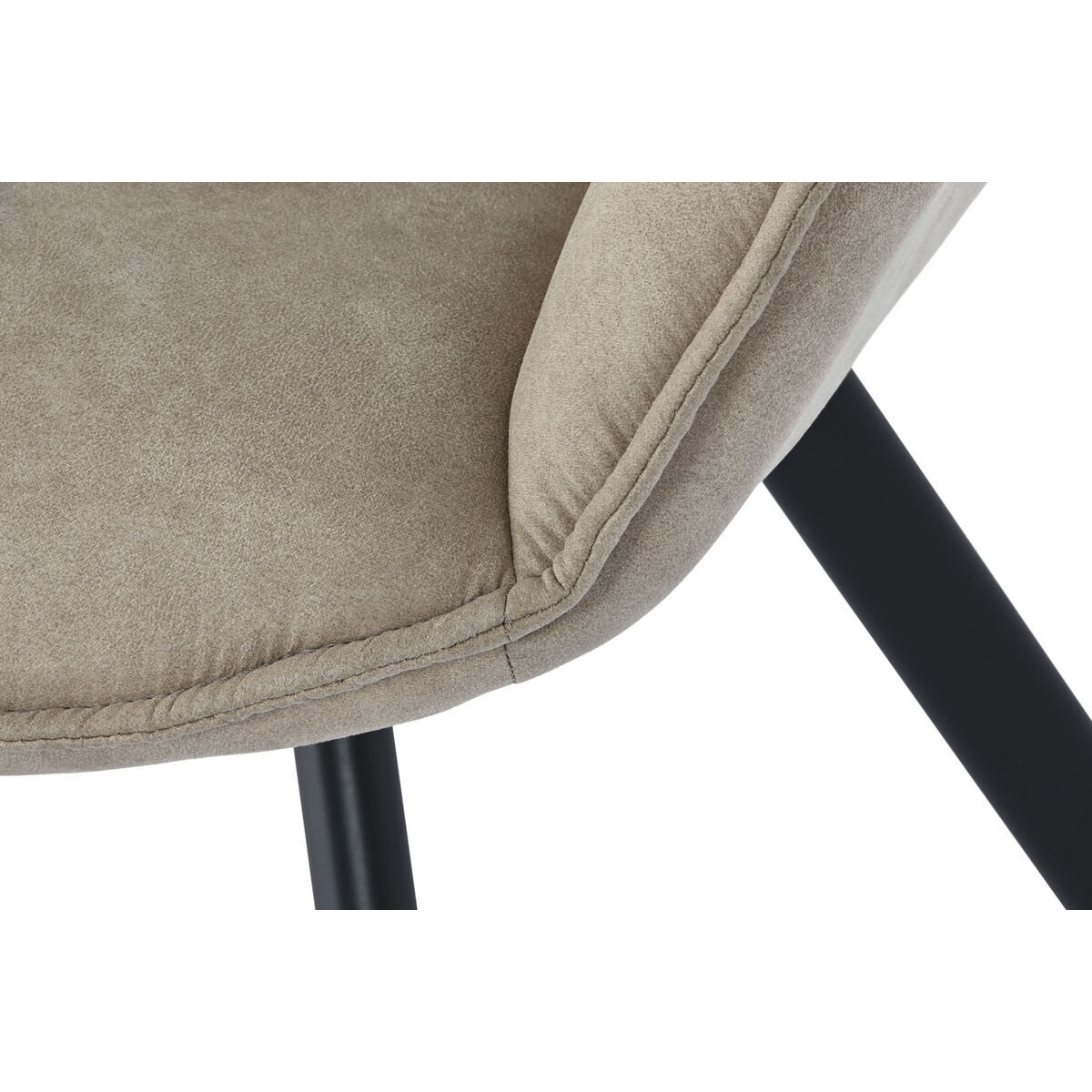 Chair DKD Home Decor Black Beige 64 x 67 x 85 cm-2