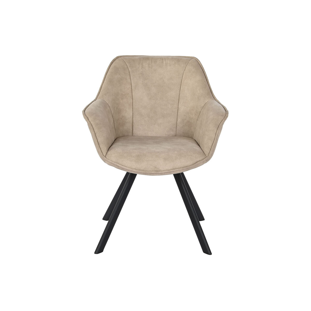 Chair DKD Home Decor Black Beige 64 x 67 x 85 cm-4