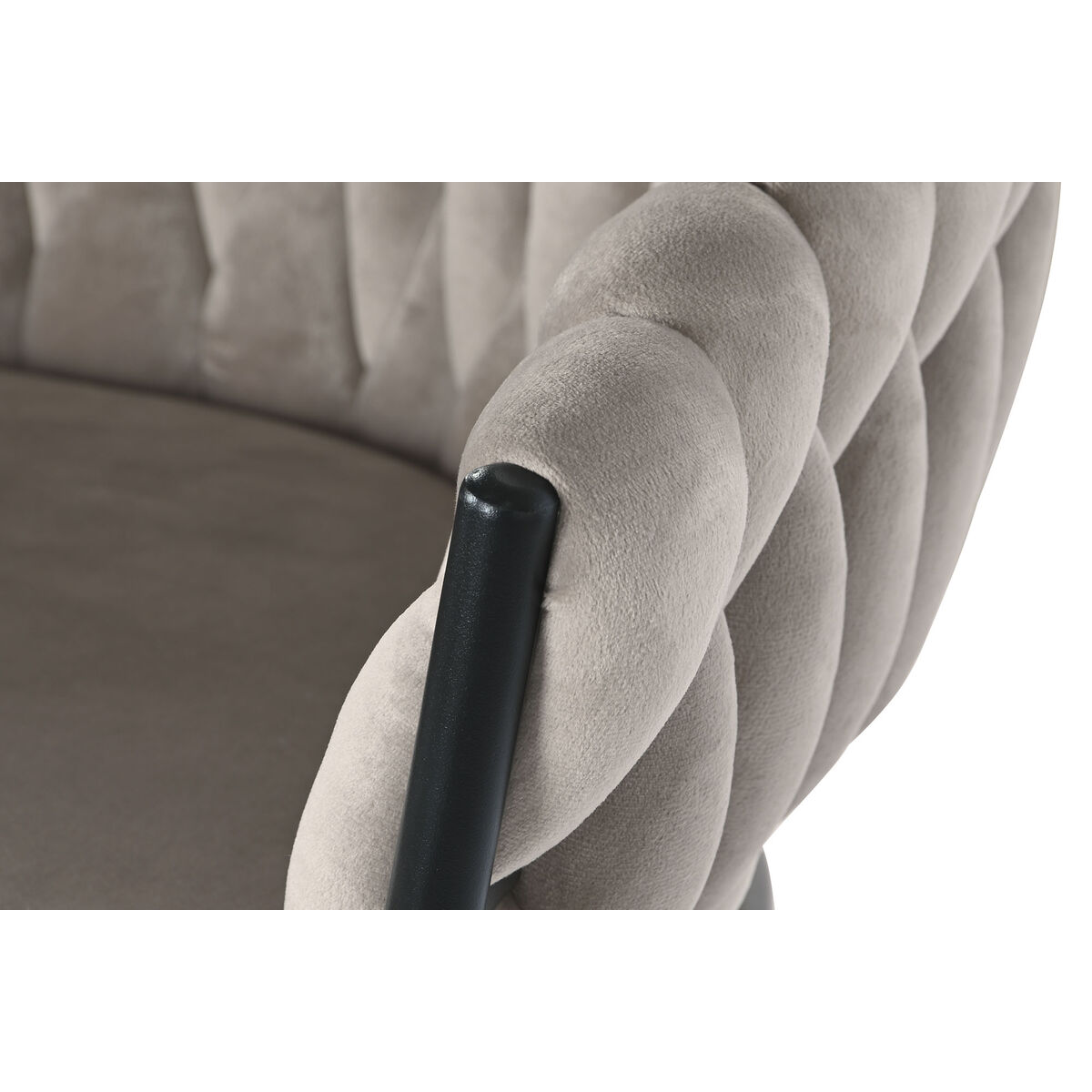 Табурет DKD Home Decor Чёрный Бежевый Металл 61 x 52 x 101 cm-3