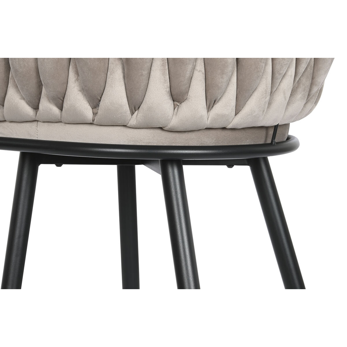 Табурет DKD Home Decor Чёрный Бежевый Металл 61 x 52 x 101 cm-6