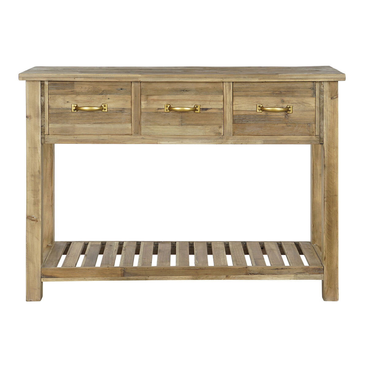 Вспомогательная мебель DKD Home Decor Натуральный Металл Ель Переработанная древесина 109 x 36 x 79,5 cm-3