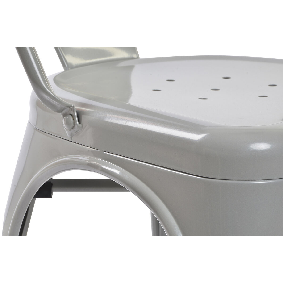 Стуль DKD Home Decor Серый Металл 53 x 45 x 85 cm-2