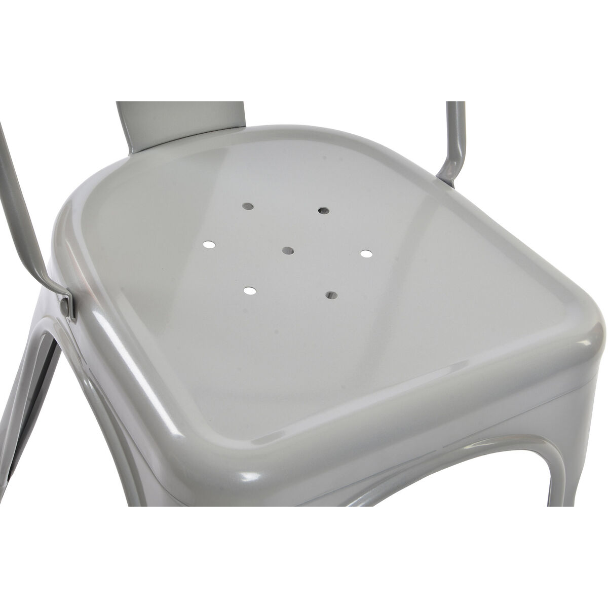 Стуль DKD Home Decor Серый Металл 53 x 45 x 85 cm-3