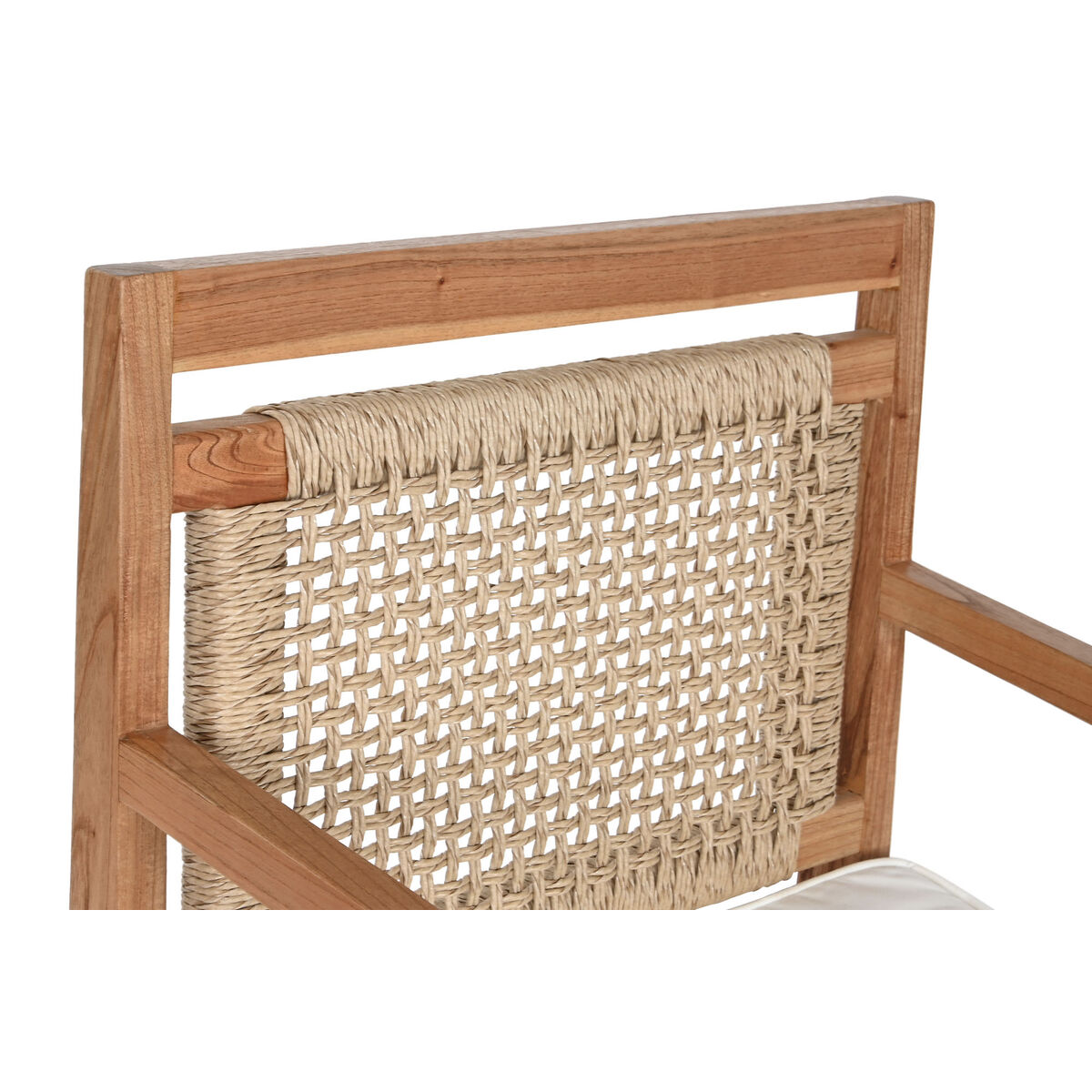 Сиденье DKD Home Decor Белый Коричневый Бежевый Натуральный полиэстер 60 x 84 x 85 cm-2