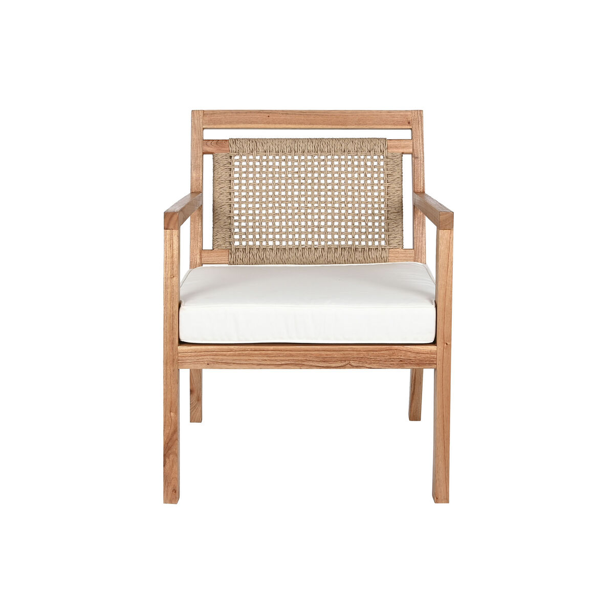 Сиденье DKD Home Decor Белый Коричневый Бежевый Натуральный полиэстер 60 x 84 x 85 cm-4