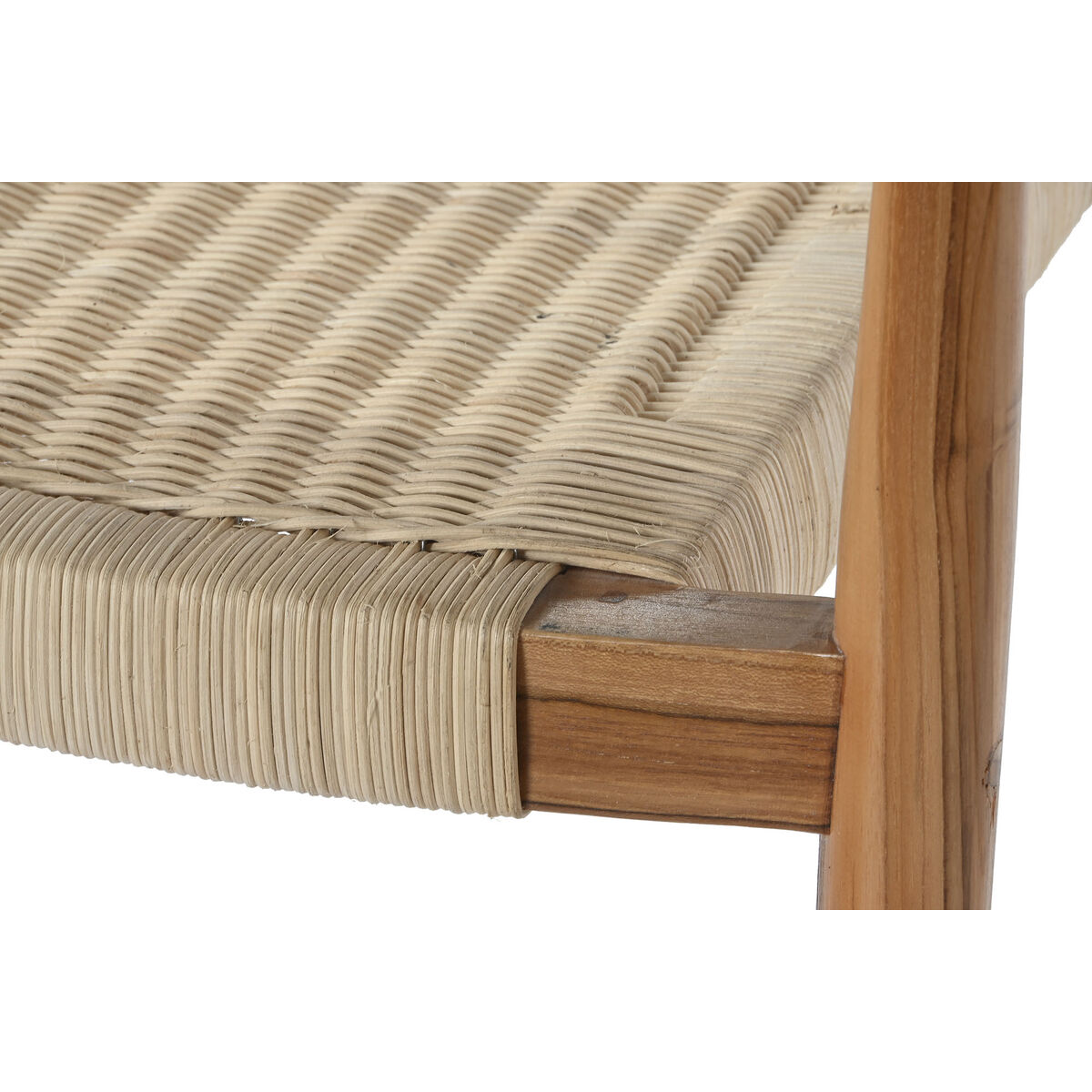 Обеденный стул DKD Home Decor Белый Коричневый Натуральный 59 x 55 x 78 cm-5