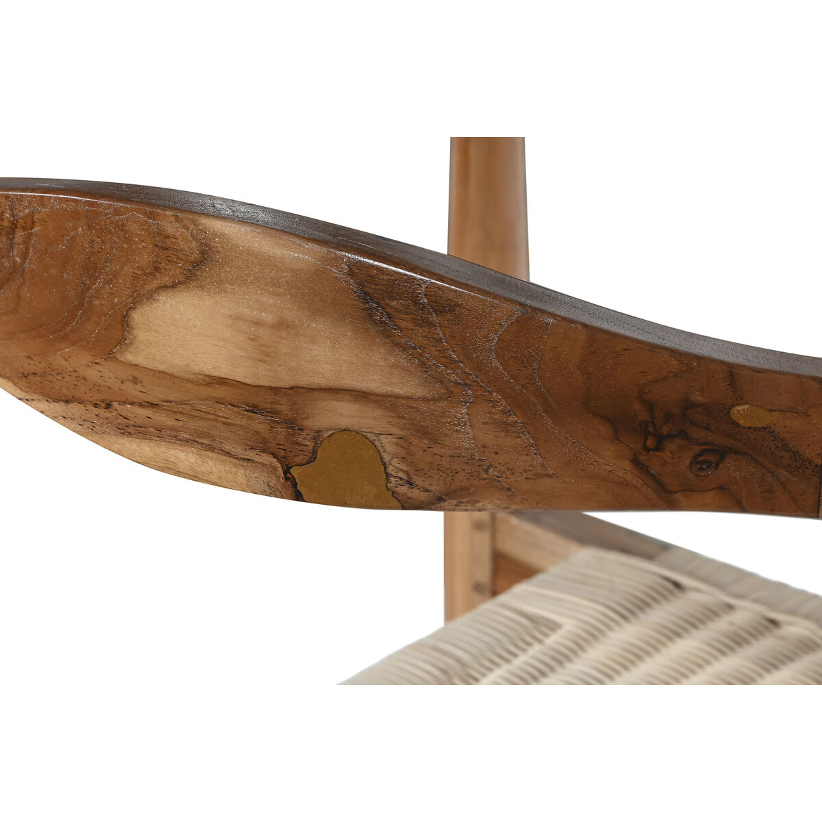 Обеденный стул DKD Home Decor Белый Коричневый Натуральный 59 x 55 x 78 cm-6