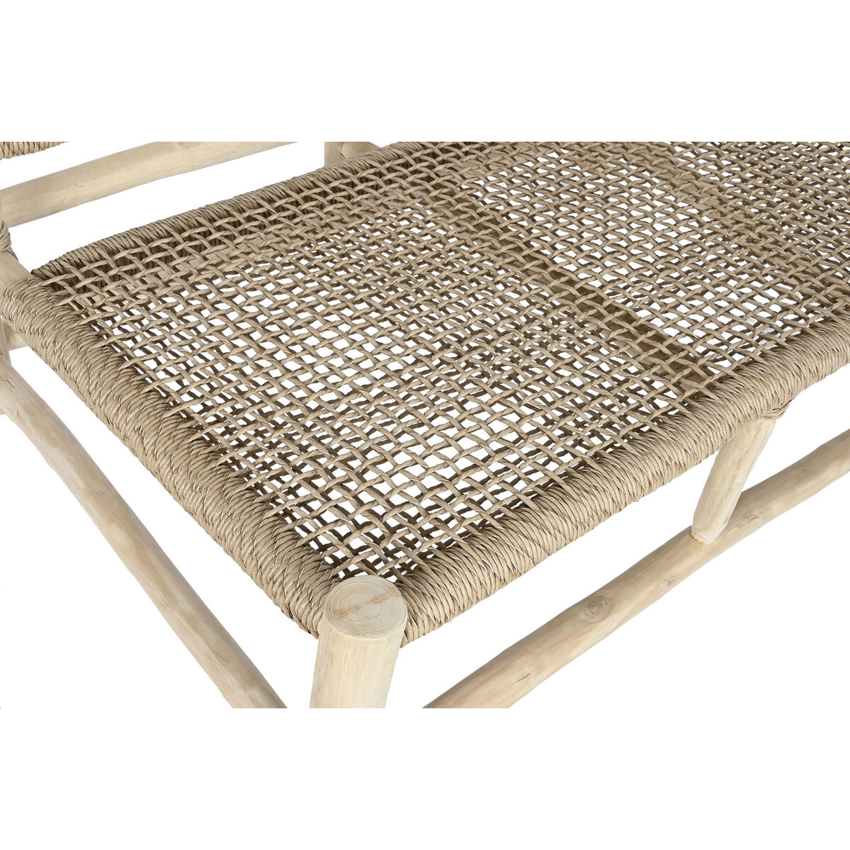 Bag oturgyjy DKD Home Decor Ak tebigy tik 120 x 81 x 84 sm-3