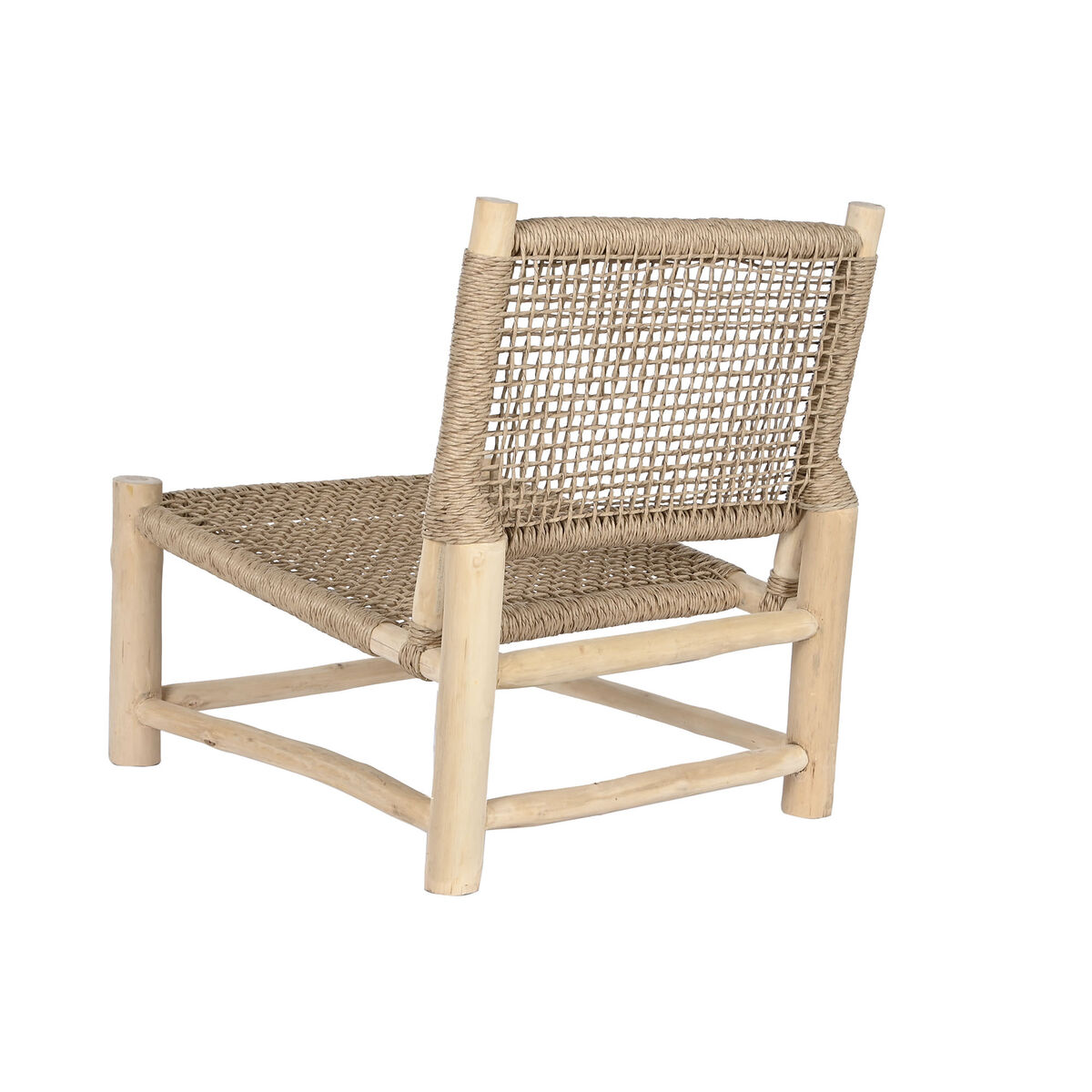 Сиденье DKD Home Decor Белый Натуральный Тик 69 x 81 x 84 cm-2