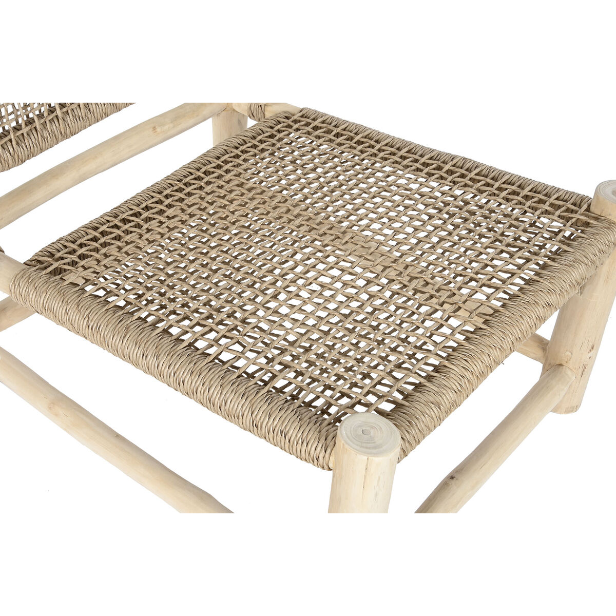 Сиденье DKD Home Decor Белый Натуральный Тик 69 x 81 x 84 cm-3