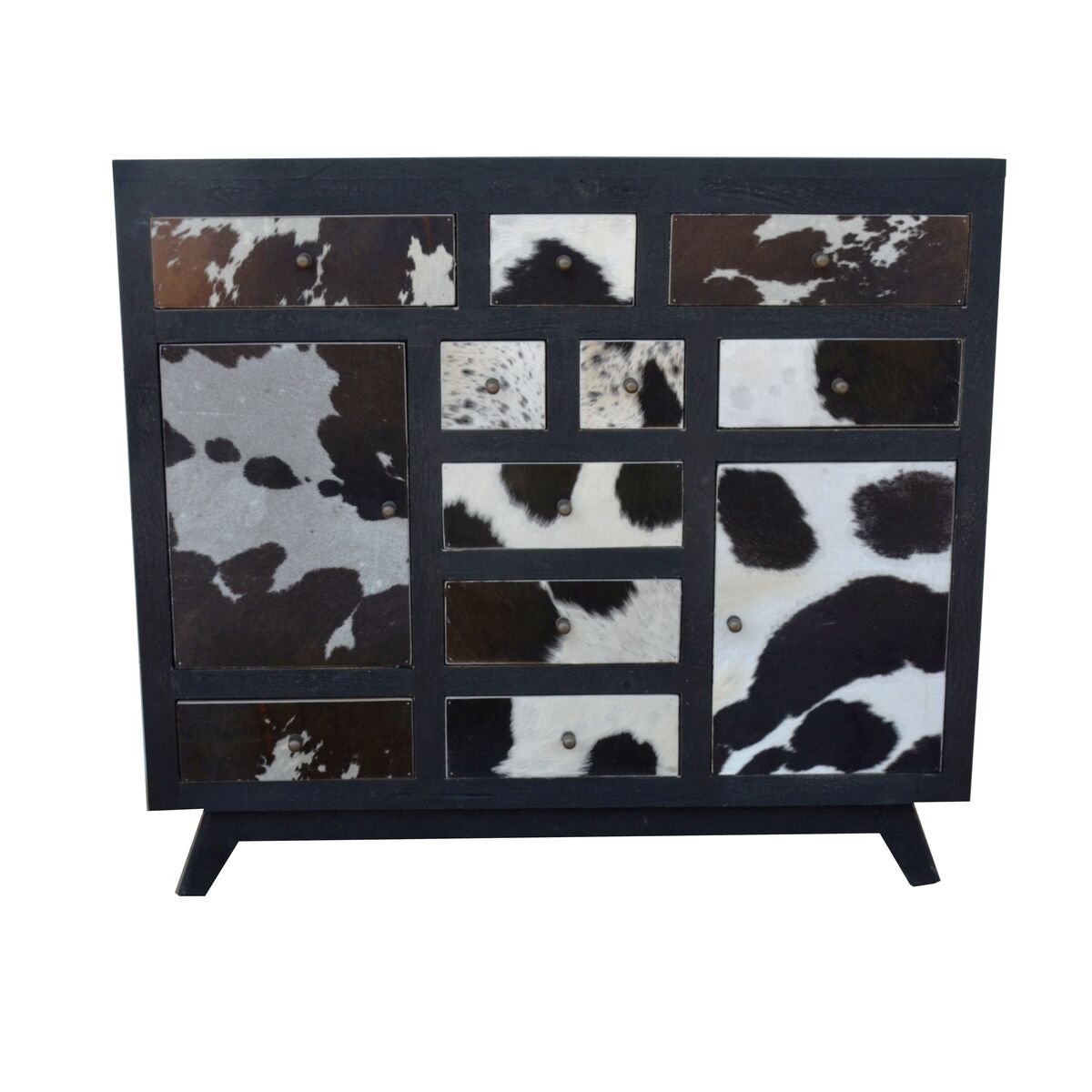 Тумба с ящиками Home ESPRIT Древесина манго Корова 115 x 36 x 102 cm-3