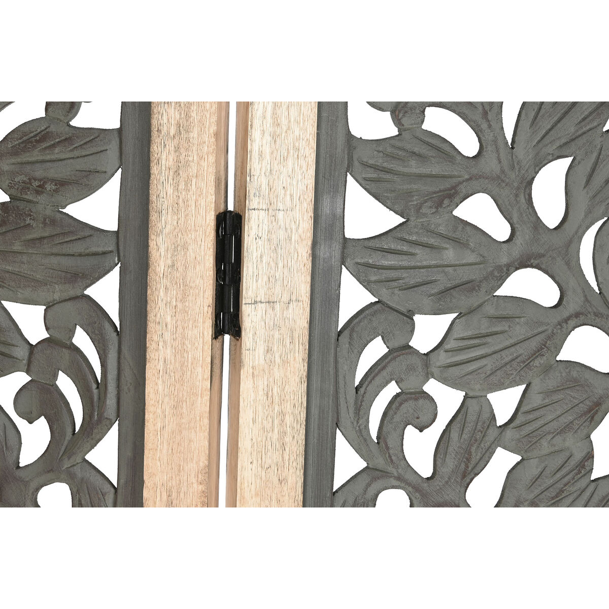 Screen DKD Home Decor Pickled Wood Carving Mango Wood 150 x 3 x 180 cm-3