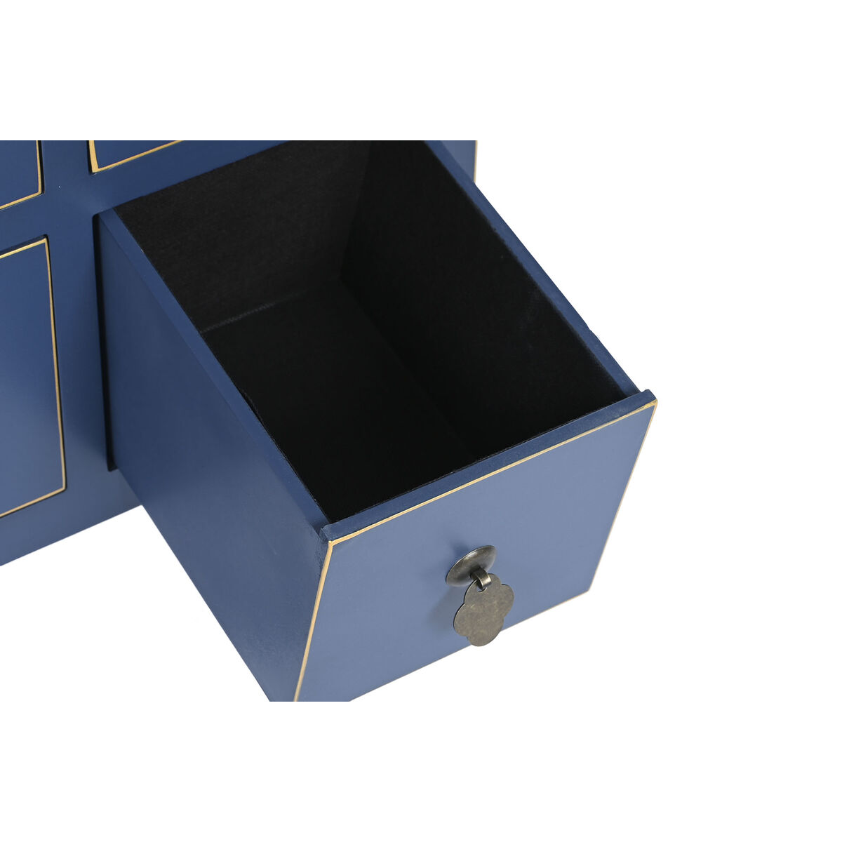 ТВ шкаф DKD Home Decor Синий Позолоченный Ель Деревянный MDF 130 x 24 x 51 cm-5