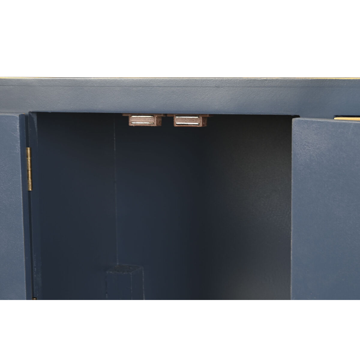 Console DKD Home Decor Blue Gold Plated Spruce Wooden MDF 63 x 26 x 83 cm-6