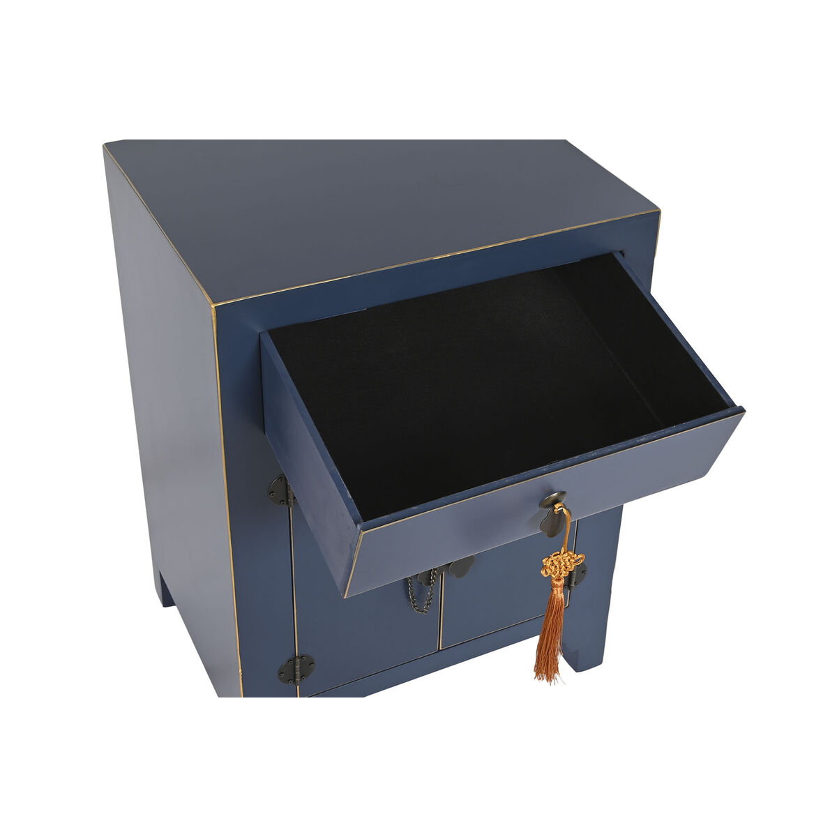 Ночной столик DKD Home Decor Позолоченный Ель Деревянный MDF 45 x 34 x 66 cm-5