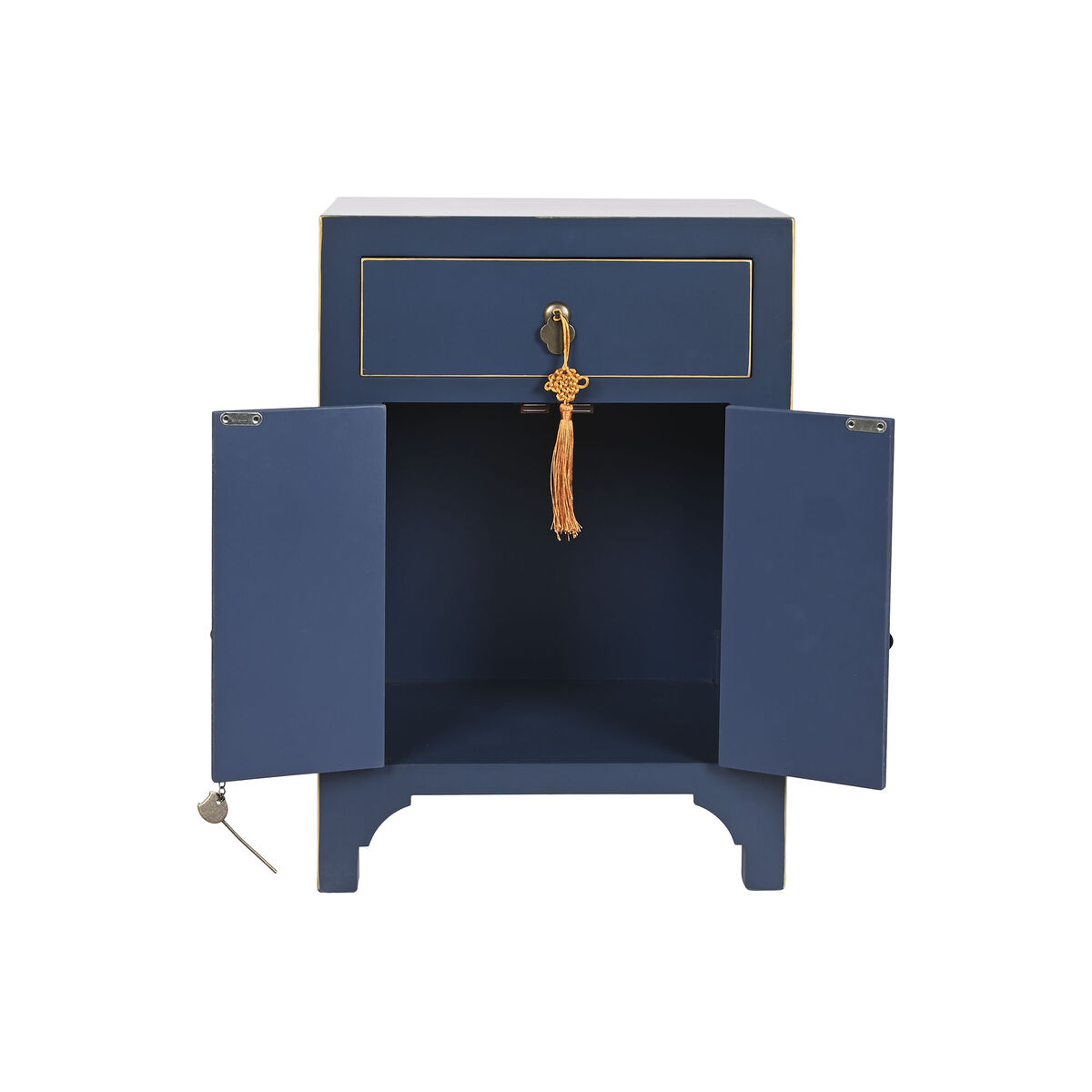 Ночной столик DKD Home Decor Позолоченный Ель Деревянный MDF 45 x 34 x 66 cm-8