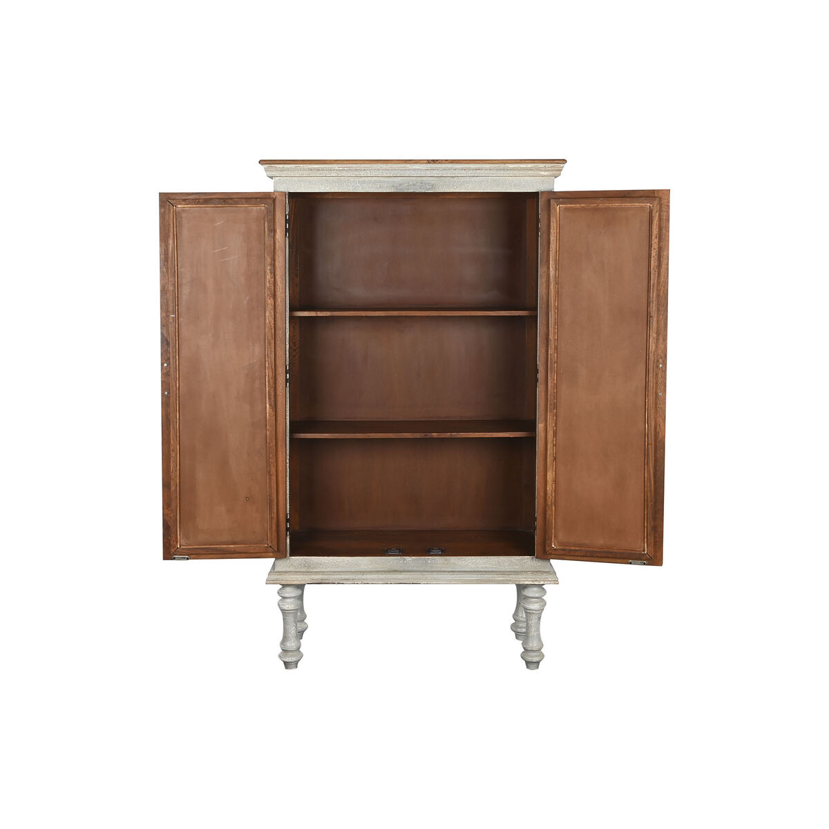 Home ESPRIT Grey Wood Mango Mirror 103 x 43 x 180 cm-3