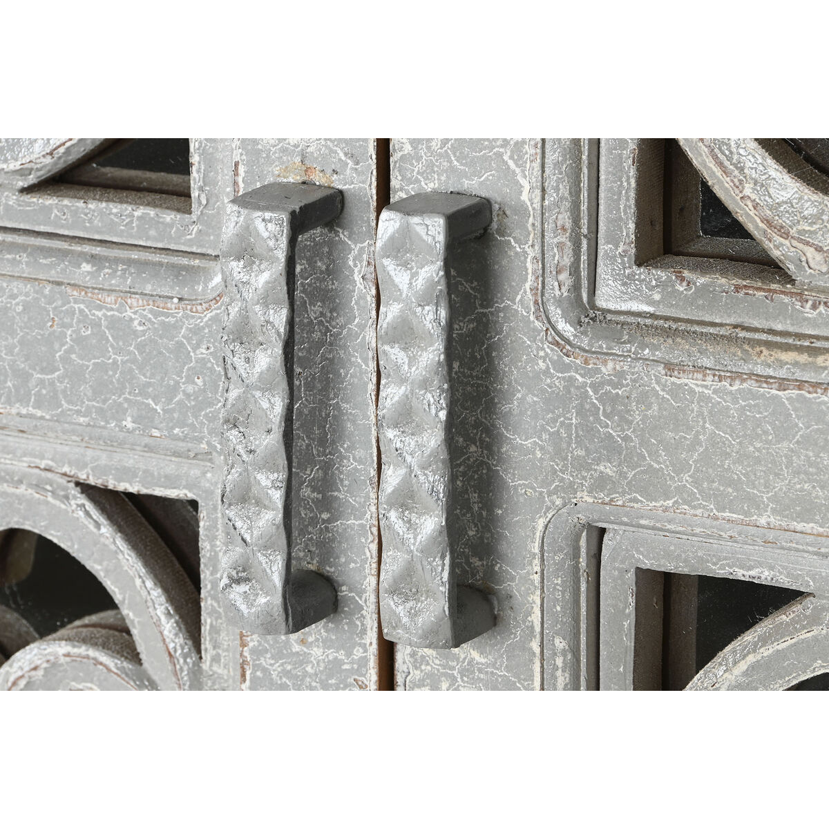 Home ESPRIT Grey Wood Mango Mirror 103 x 43 x 180 cm-4