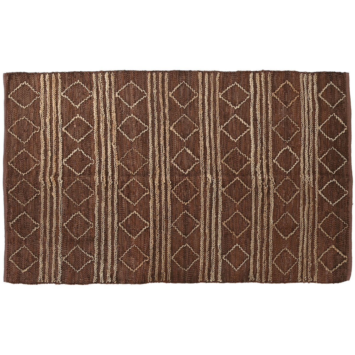 Ковер Home ESPRIT Коричневый ромбы 160 x 230 x 1 cm