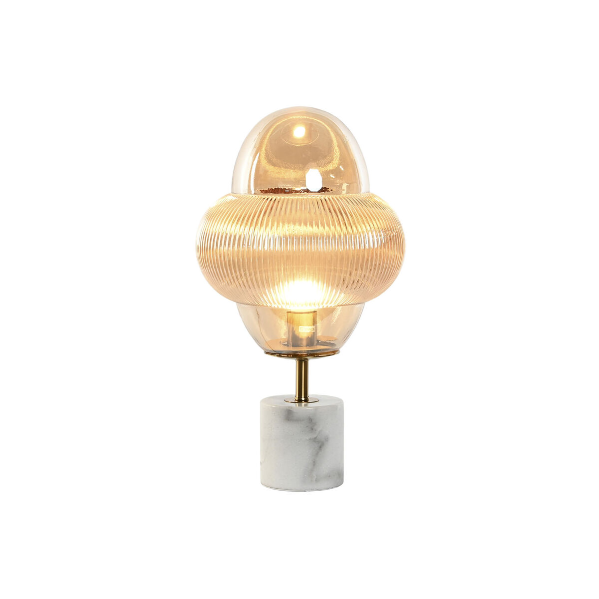 Lampă de masă Acasă ESPRIT Amber Sticlă Marmură 50 W 220 V 30 x 30 x 55 cm-4