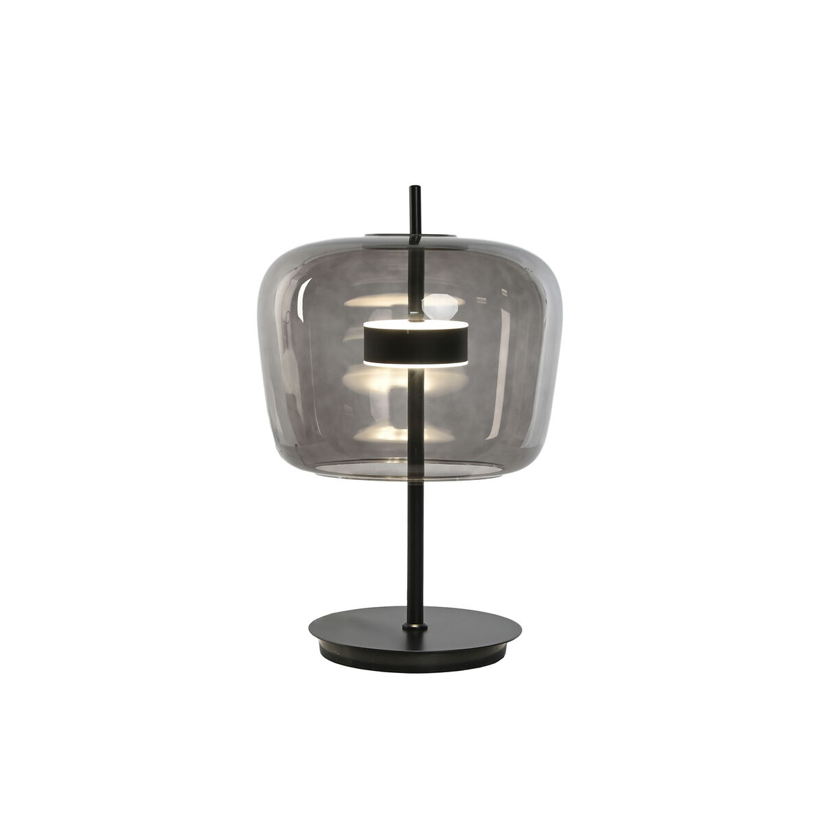 Lampă de masă Acasă ESPRIT Sticlă metalică placată cu aur negru 35 x 35 x 58 cm-4