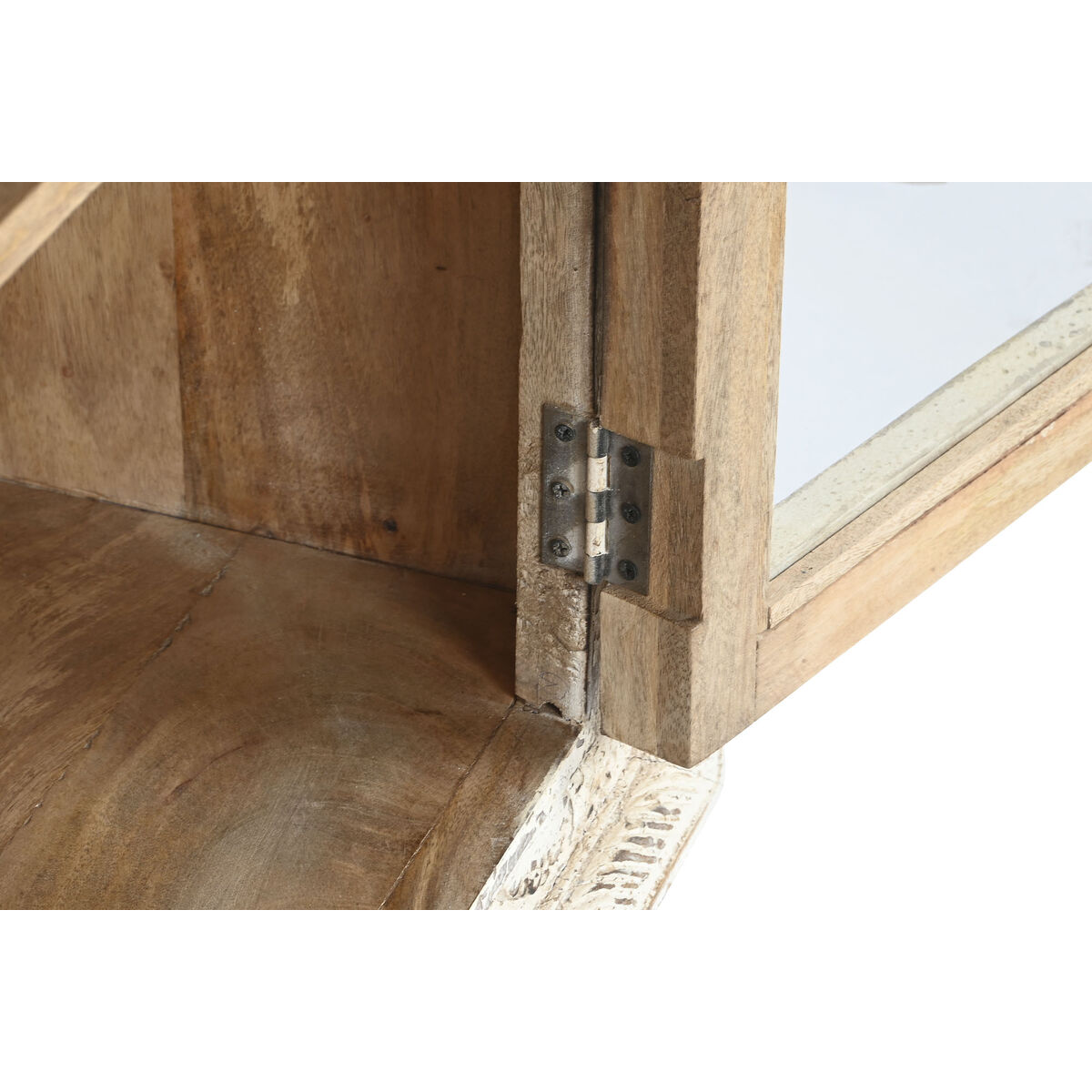 Устройство Home ESPRIT Белый Стеклянный Древесина манго 107 x 43 x 101 cm-5