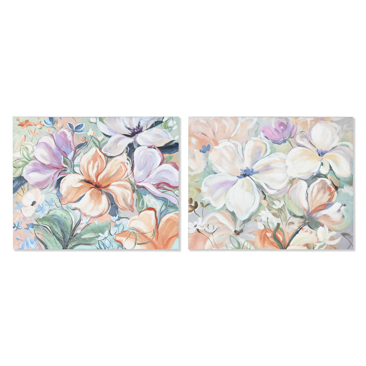 Home ESPRIT Flowers Shabby Chic 100 x 3.7 x 80 cm (2件)