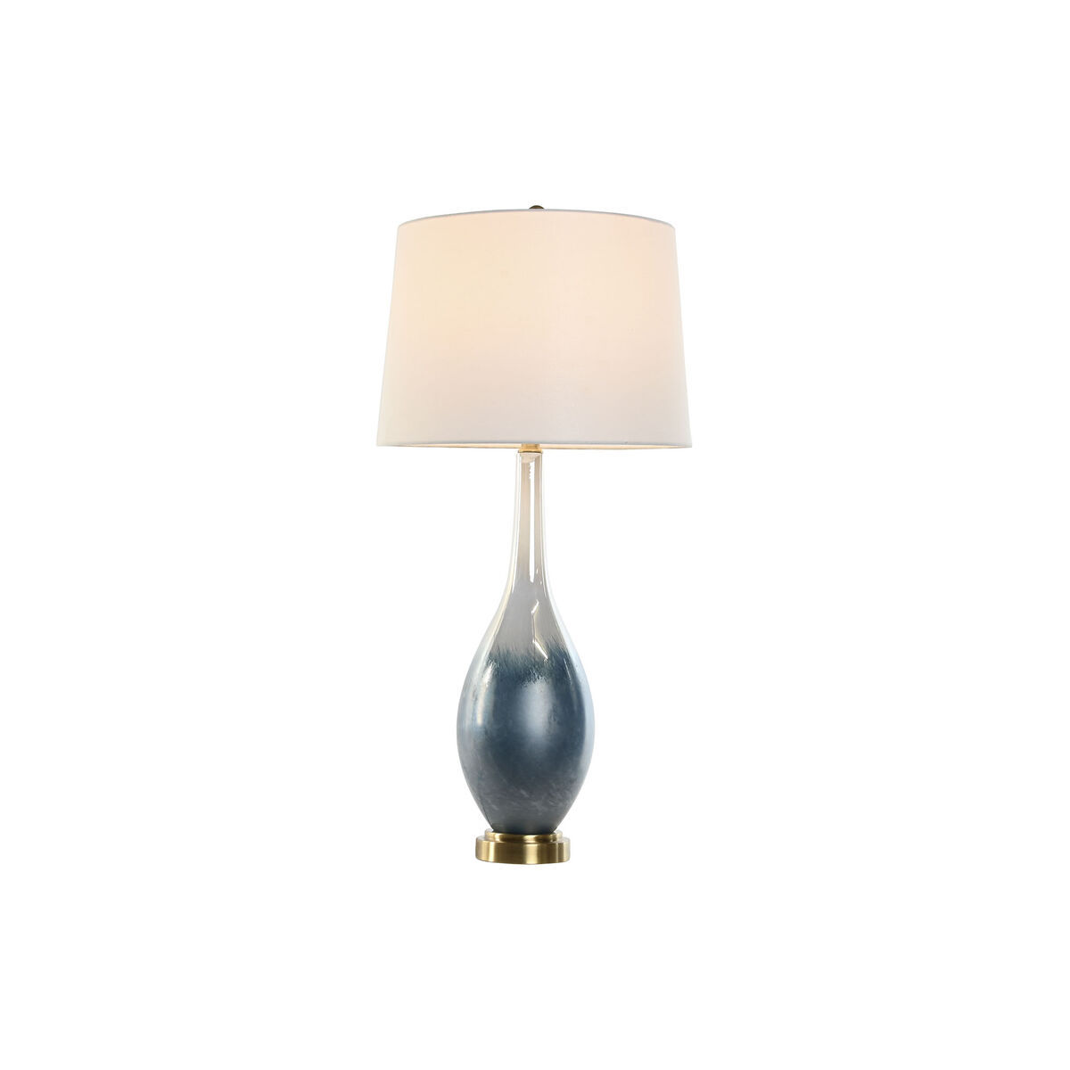Lampă de masă Acasă ESPRIT Albastru Două culori de sticlă 50 W 220 V 40 x 40 x 84 cm-2