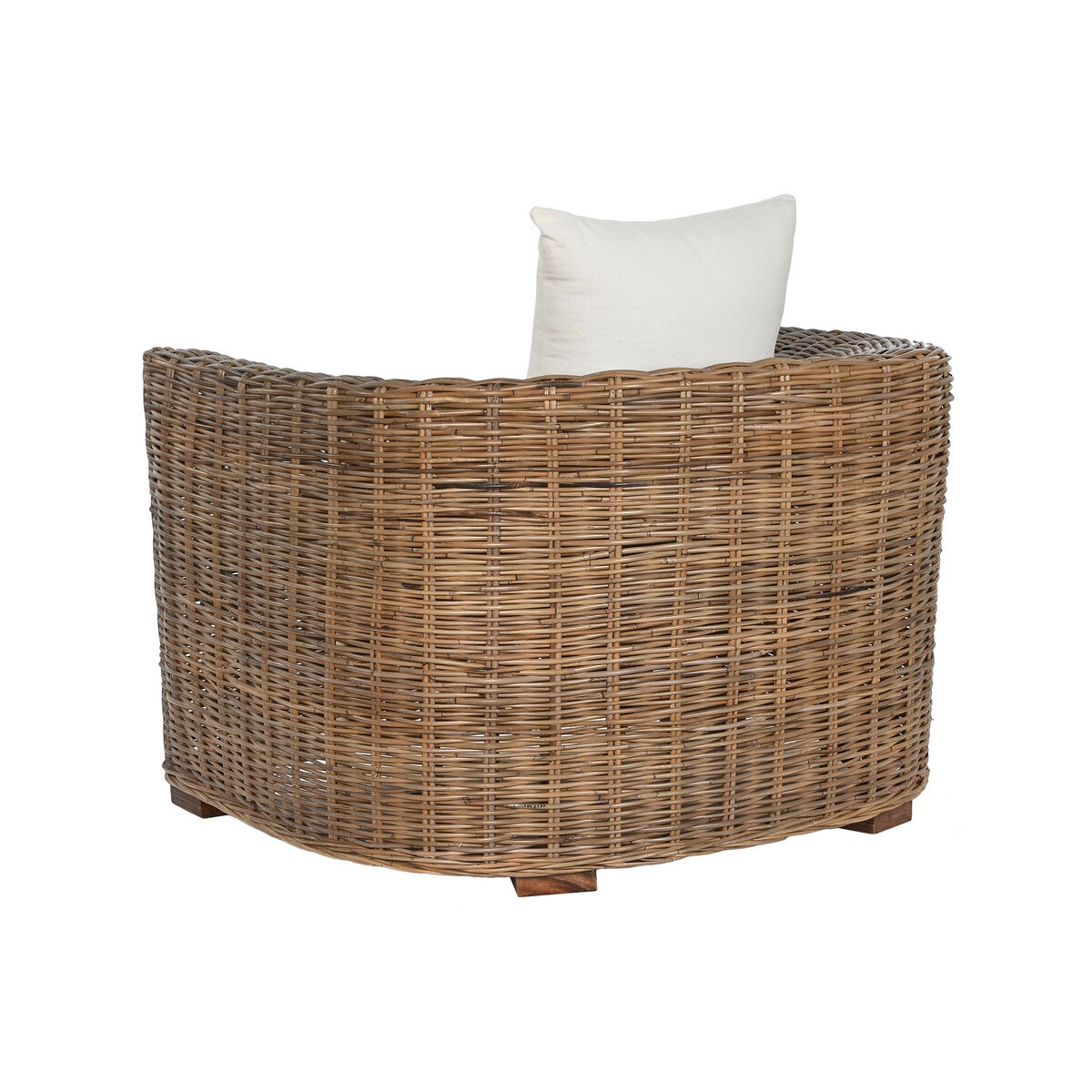 Sessel Home ESPRIT Natur Dunkelbraun 100 x 85 x 68 cm-6