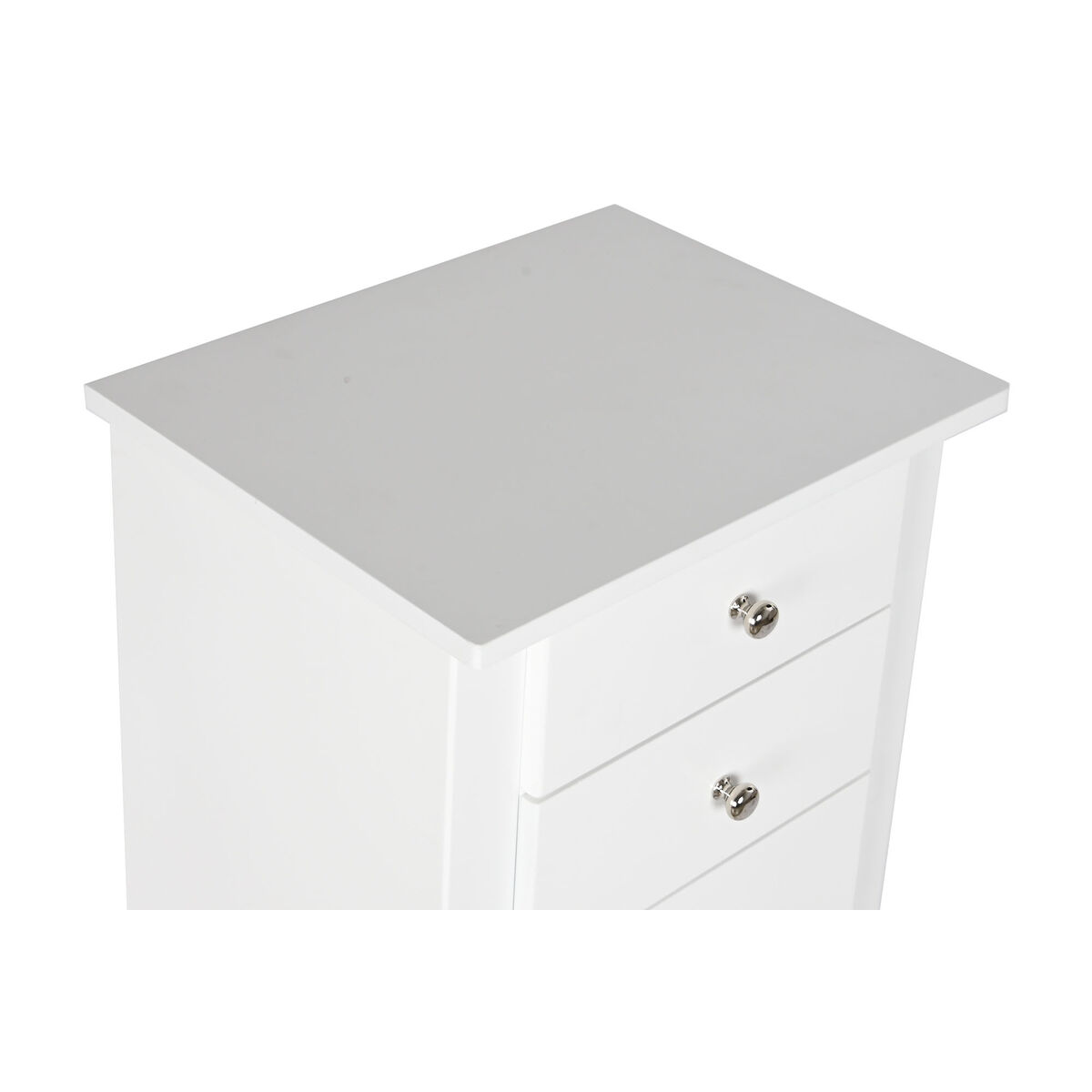 Foot Jewelry Box Home ESPRIT White Mirror Wooden MDF 34 x 26.5 x 92 cm-5