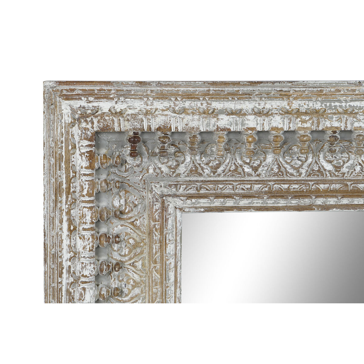 Настенное зеркало Home ESPRIT Белый Деревянный 100 x 5 x 120 cm-6