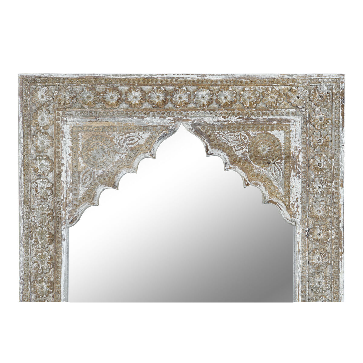 Настенное зеркало Home ESPRIT Коричневый Деревянный 61 x 4 x 92 cm-3