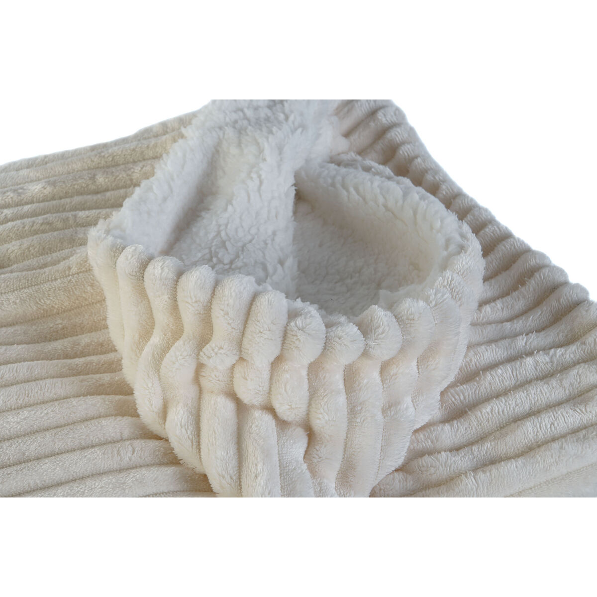 Plapuma DKD Acasă Decor alb 150 x 200 x 2 cm-3