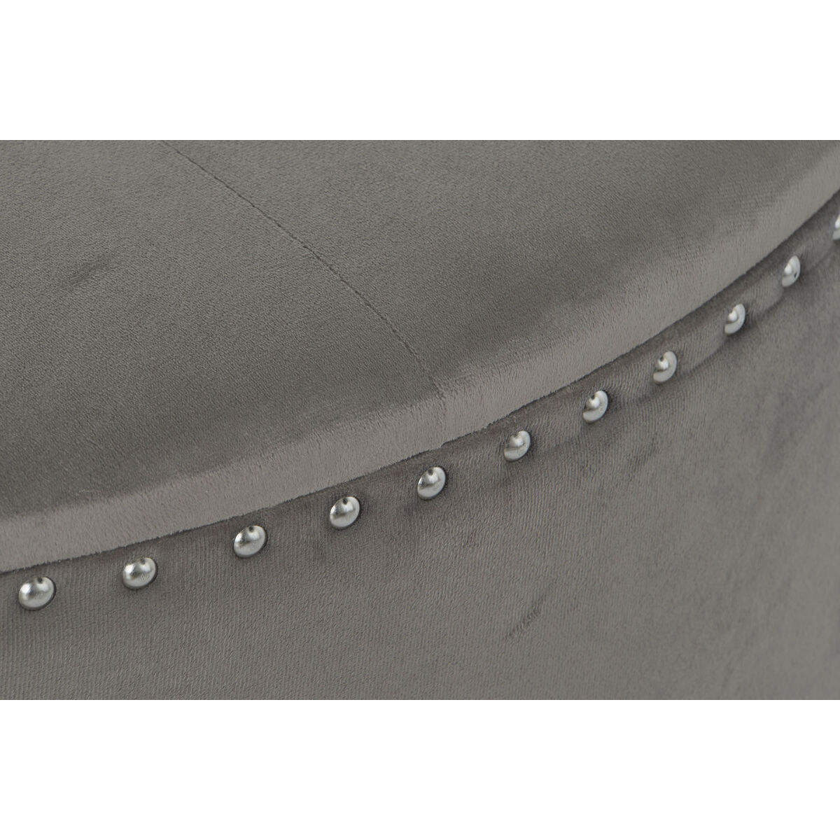 Банкетка DKD Home Decor Серый Серебристый Деревянный MDF 80 x 80 x 43 cm-5