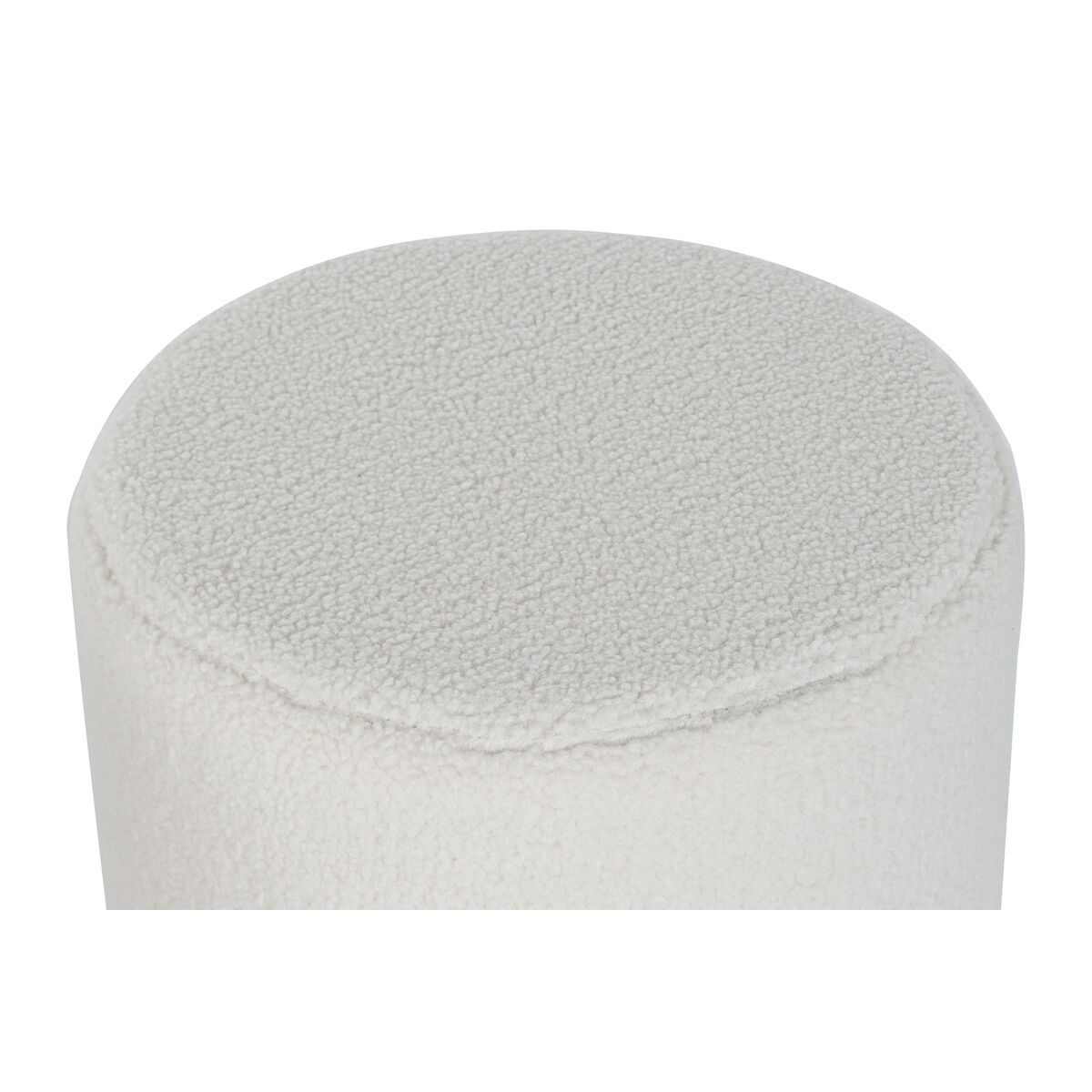 Footrest DKDホーム装飾ホワイトブラックポリエステル木製MDF Scandi 60 x 60 x 45 cm (3個)-3