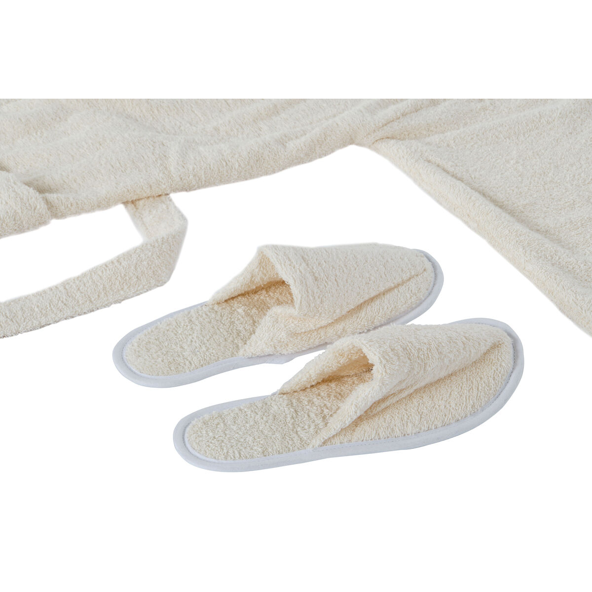 Халат Home ESPRIT Кремовый Женщина 400 g /m²-2