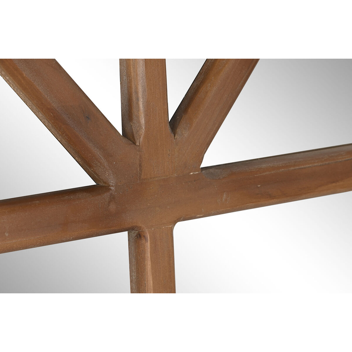 Настенное зеркало Home ESPRIT Натуральный Стеклянный Ель Зеркало Шинный полировщик Окно 150 x 3,5 x 186 cm-3