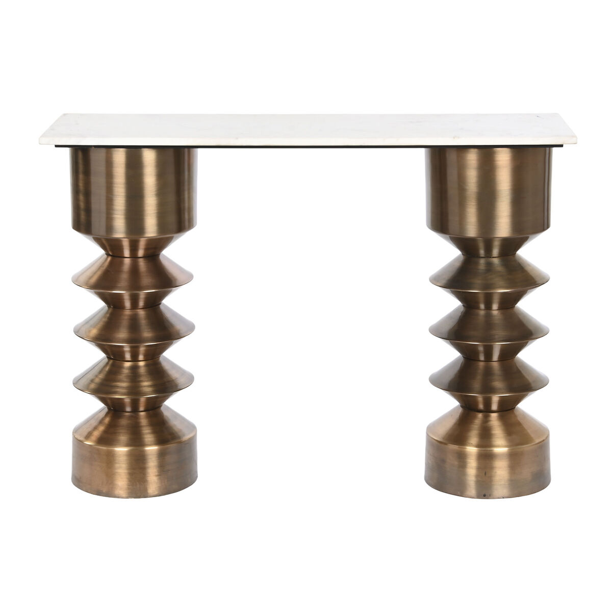 Консоль Home ESPRIT Белый Позолоченный Мрамор Железо 118 x 33,5 x 78 cm-5