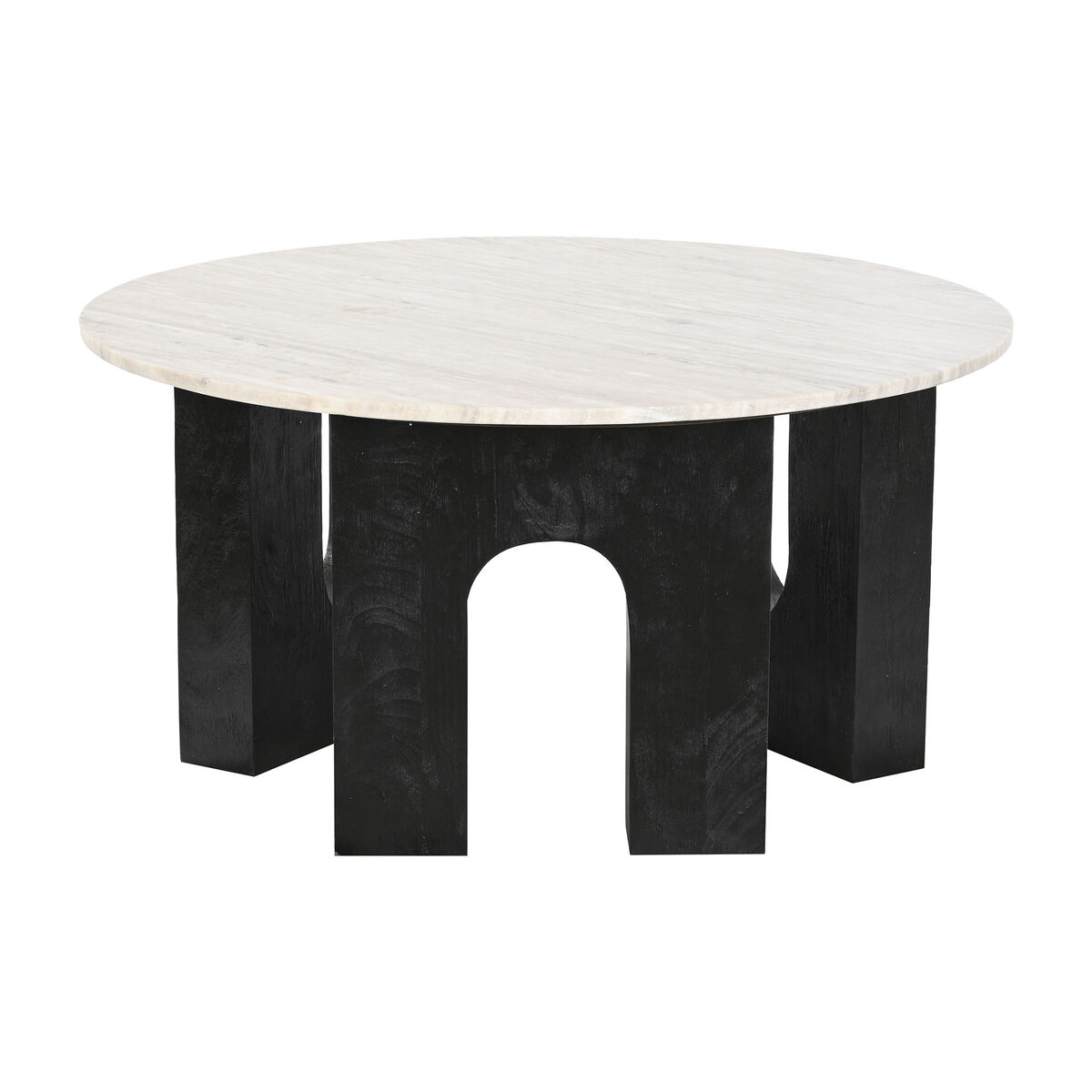 Coffee table Home ESPRIT Marble Mango wood 80 x 80 x 40 cm-2