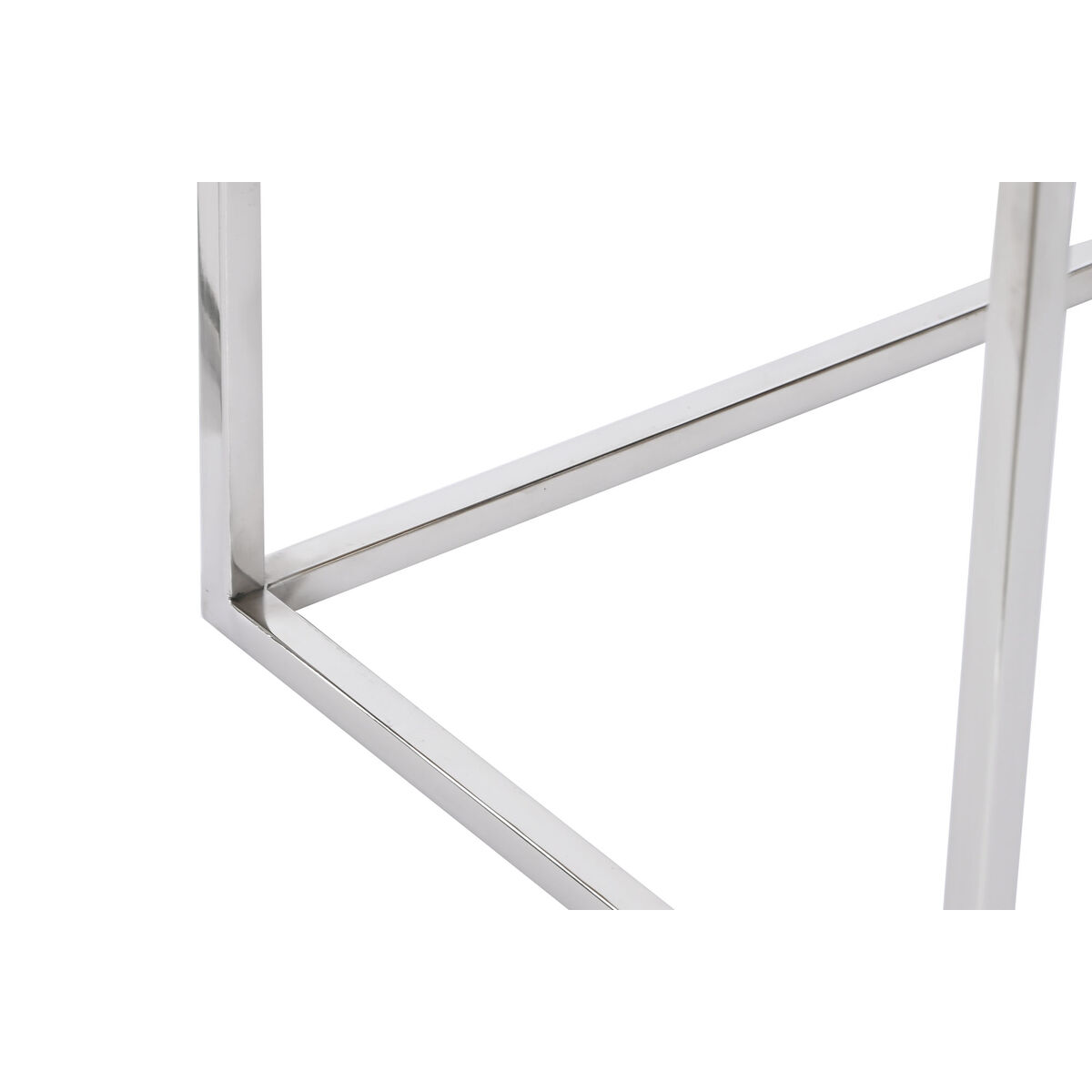 Набор из трех столиков Home ESPRIT Коричневый Серебристый Натуральный Сталь древесина акации 46 x 41,5 x 55,5 cm-3